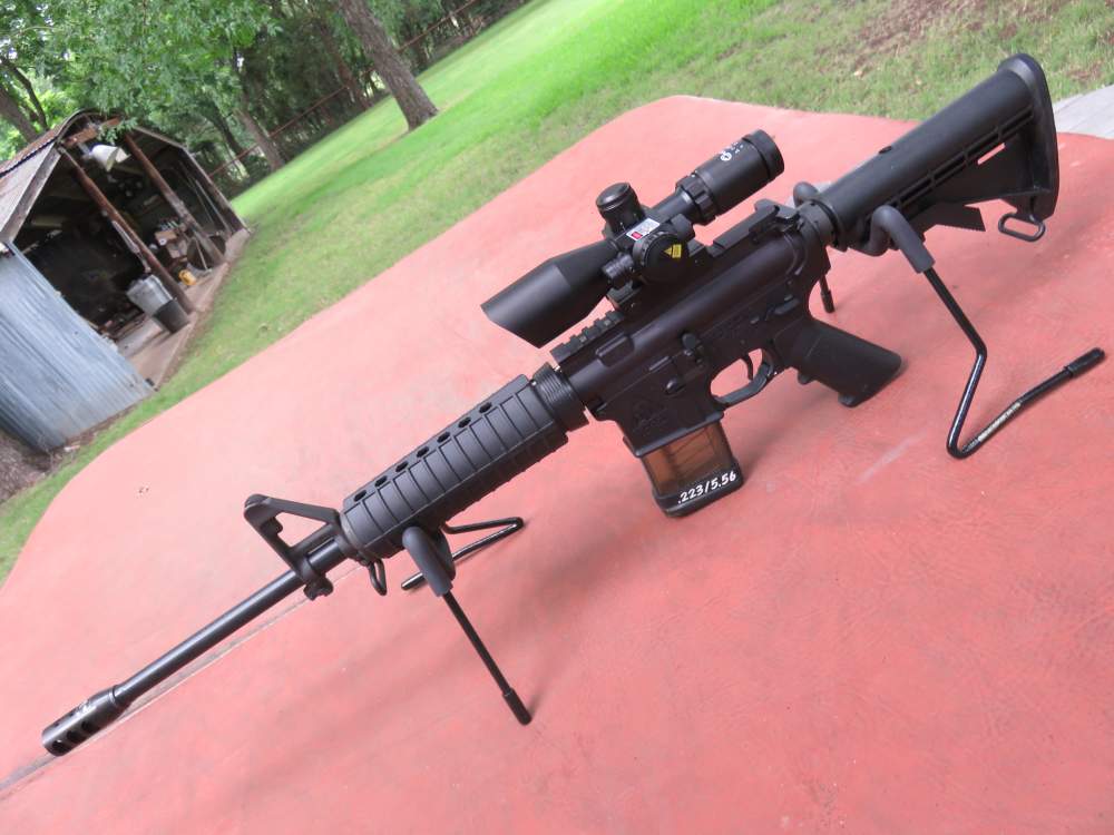 DTI-15 Sport 556/223 18" 2.5-10x40 Scope + Red Laser + Brake As New.-img-9