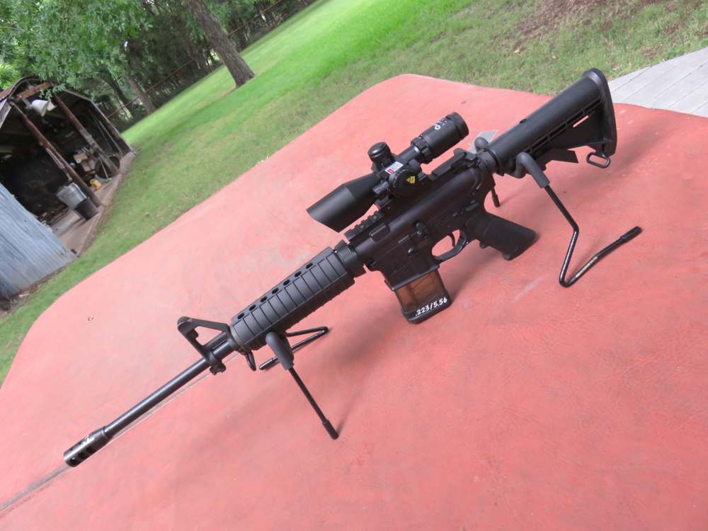 DTI-15 Sport 556/223 18" 2.5-10x40 Scope + Red Laser + Brake As New.-img-13