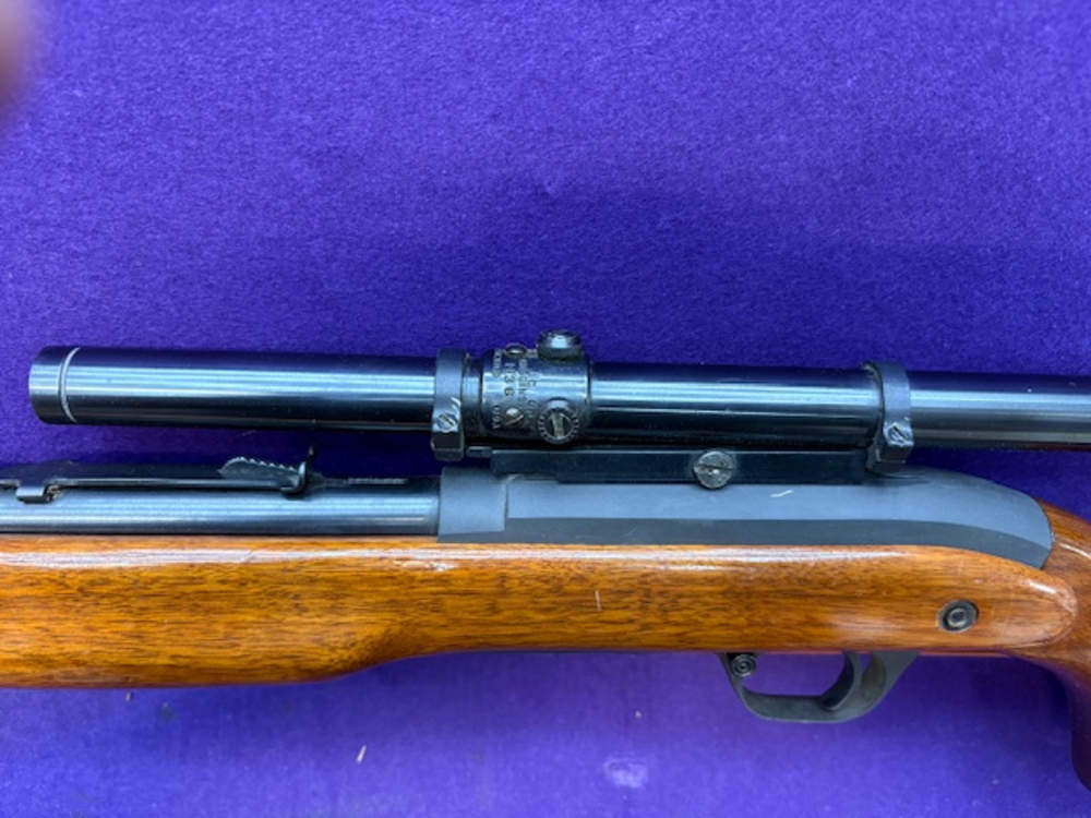JC Higgins model 36 .22 with scope and metal hard case-img-13