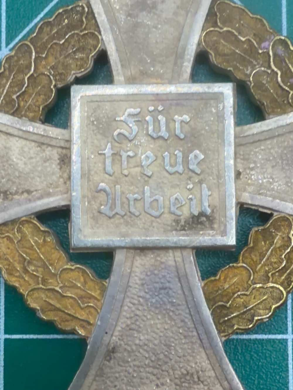 WWII German 50 Year Faithful Service Cross Special Class Blue Ribbon-img-2