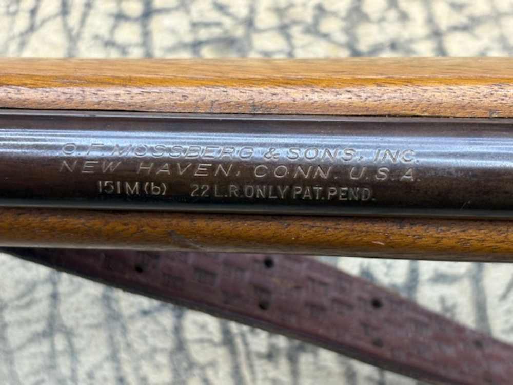 Mossberg 151 M .22 semi auto 20" barrel sling peep sight-img-2