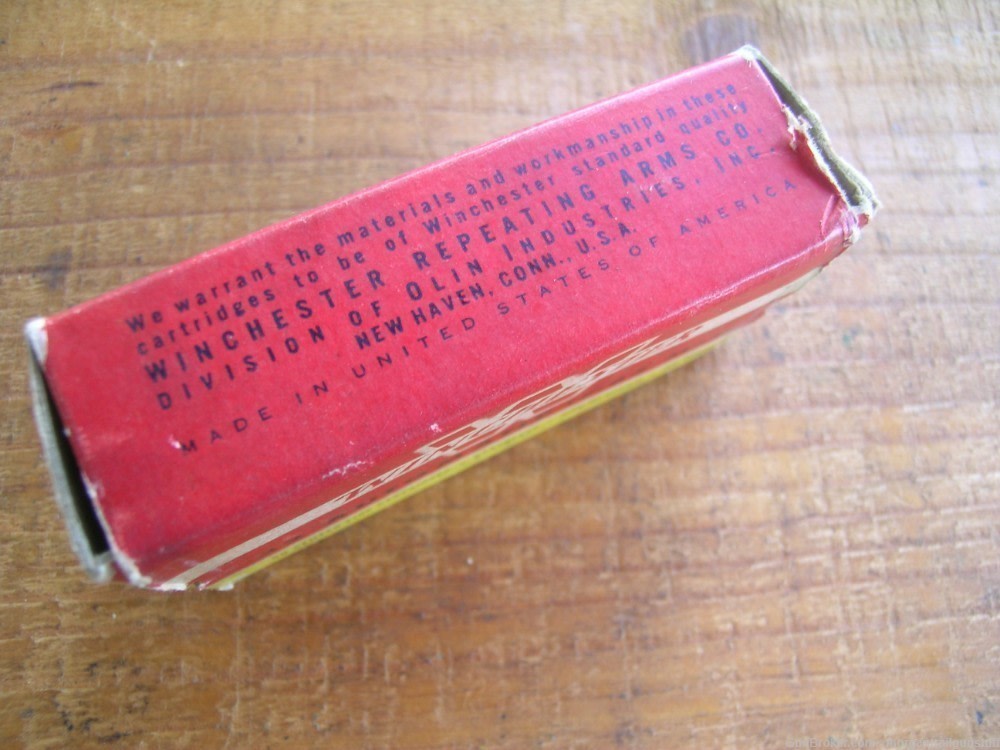 Vintage Winchester 32 ACP Auto 50rd Box Ammo-img-3