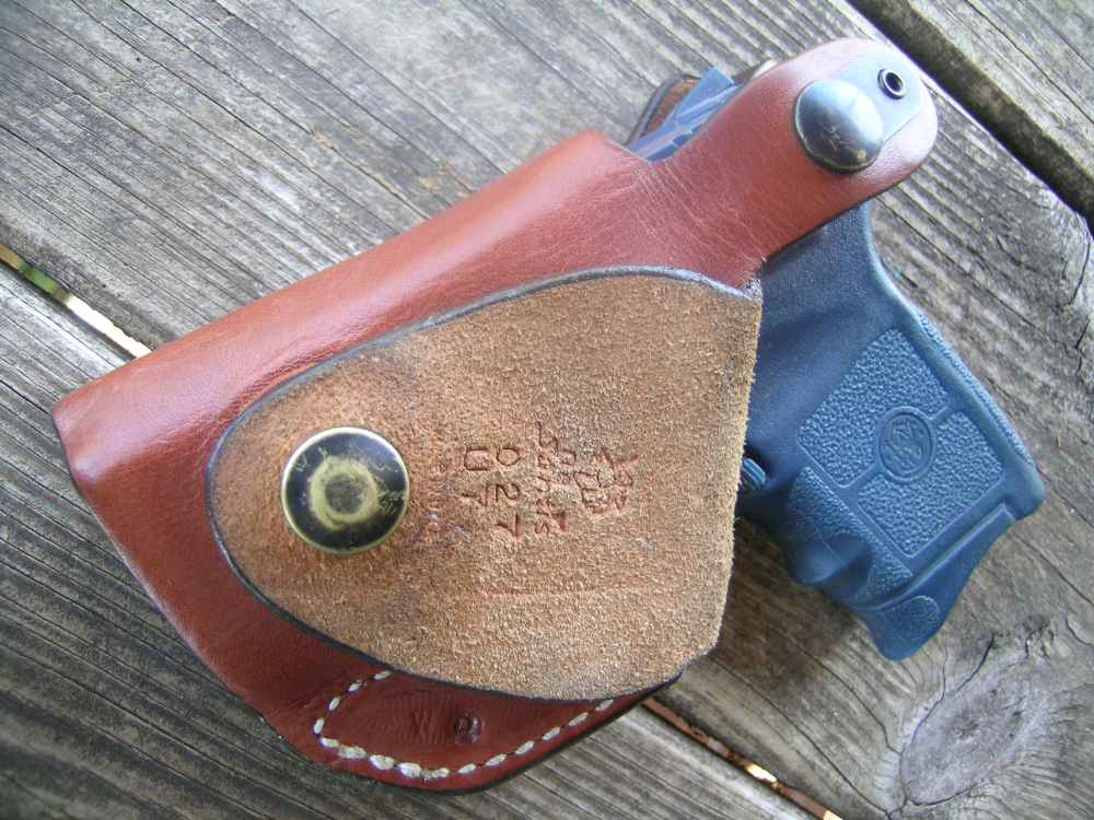 De Santis Leather Thumbsnap Holster S&W Bodyguard .380 W/Lazer-img-4
