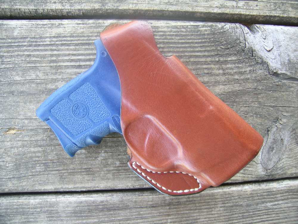 De Santis Leather Thumbsnap Holster S&W Bodyguard .380 W/Lazer-img-0