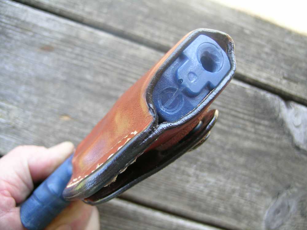 De Santis Leather Thumbsnap Holster S&W Bodyguard .380 W/Lazer-img-2