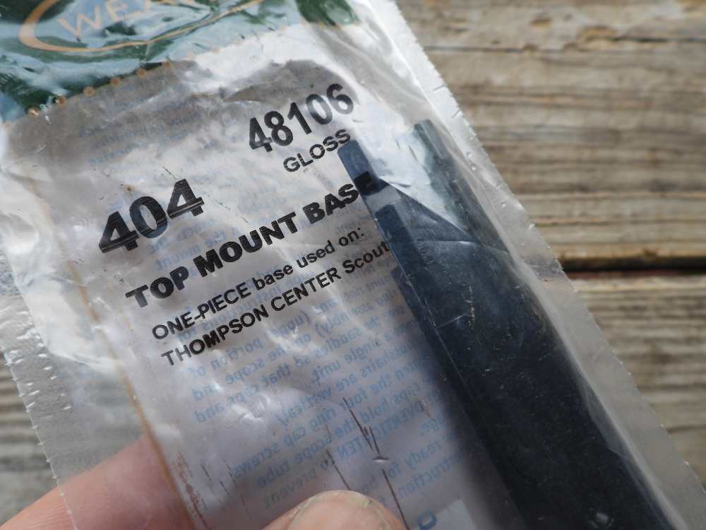 WEAVER THOMPSON CENTER SCOUT 1 PIECE BASE #404 (WEA48106)-img-1