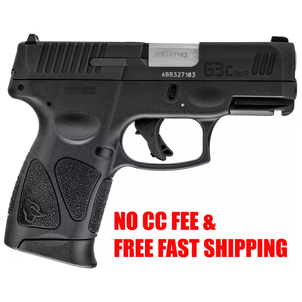 Taurus G3C 9mm Bk/Bk 3.26" Pistol w/(3)12rd Mags 1-G3C931-img-0