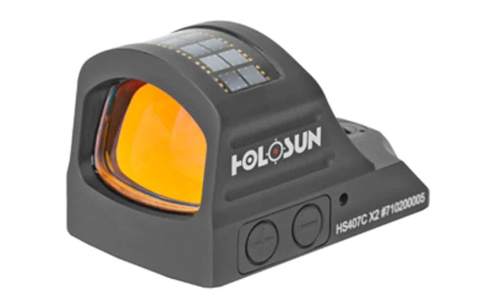 Holosun 407C-X2, Red Dot, 2 MOA, Black, Side Battery, Solar Failsafe-img-1