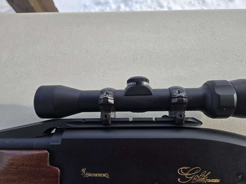 Browning GOLD Deerhunter 20 GAUGE 22" Rifled Cantilever Deer slug w/ scope-img-6