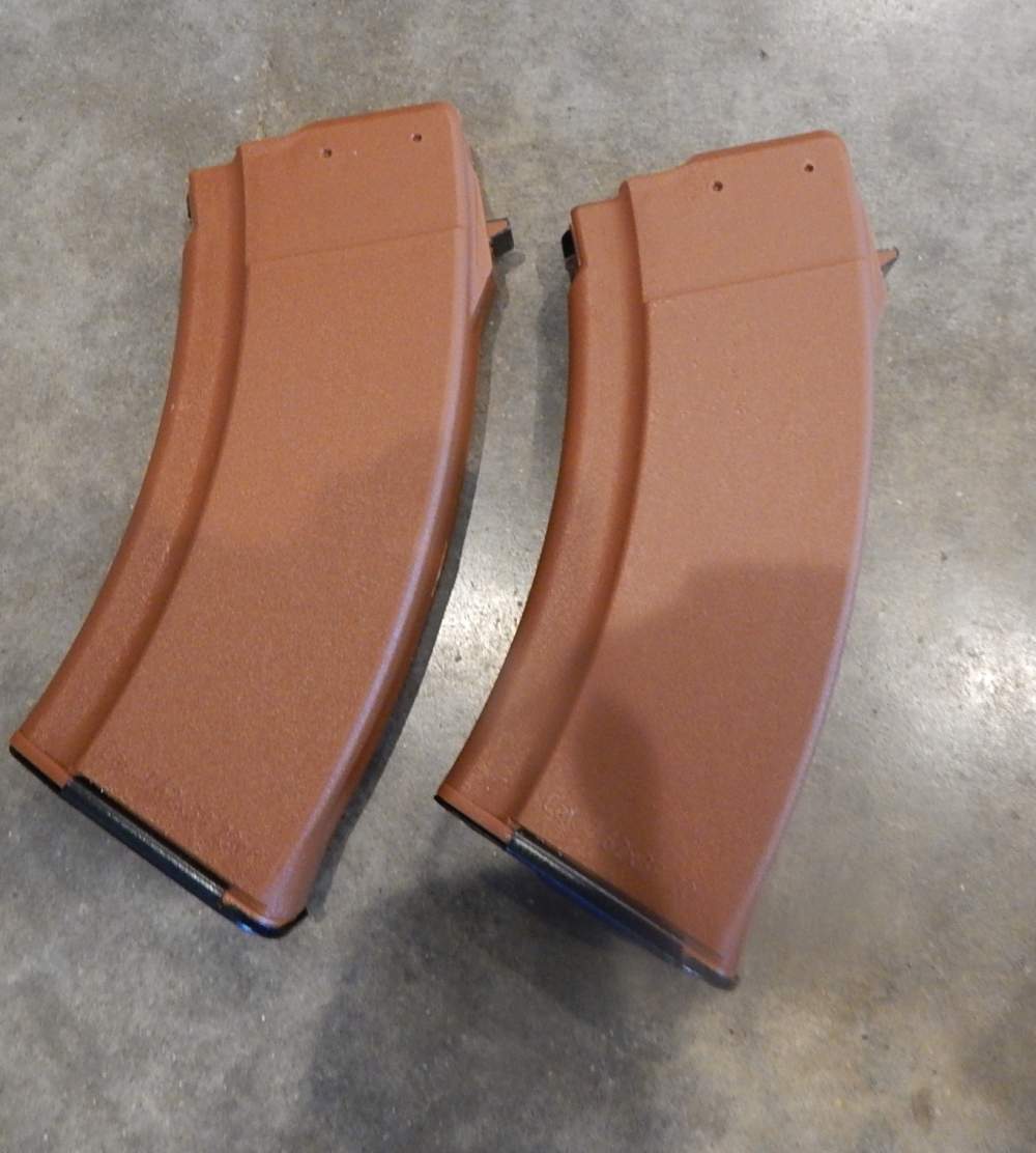 (2) TWO Bulgarian AK-47 20rd TANKER Short Mags Magazines 7.62x39 AKM Earth-img-0