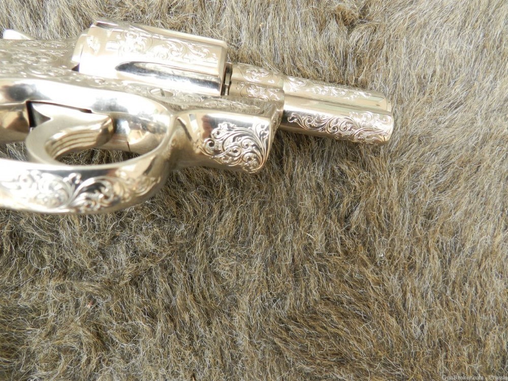 Colt Python 357 Mag 2 1/2" Nickel C Factory Master Engraved R. Burt New-img-13
