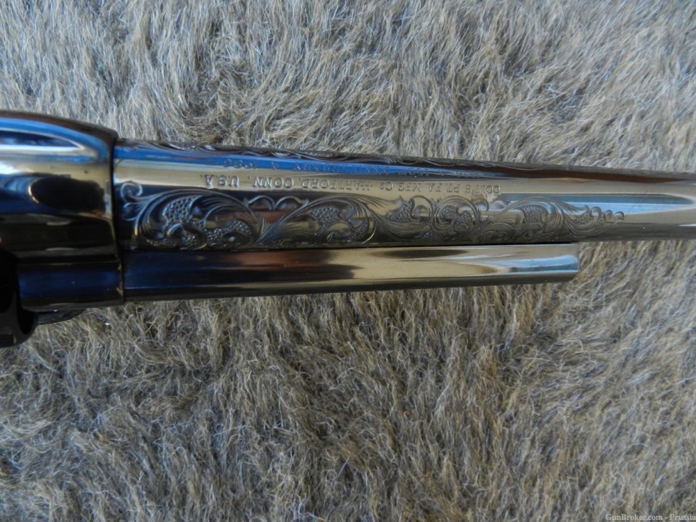 Colt SAA Buntline 150th Ann 10" Royal Blue Factory B Master Eng NIB-img-12