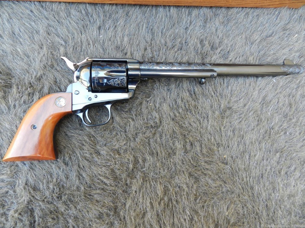 Colt SAA Buntline 150th Ann 10" Royal Blue Factory B Master Eng NIB-img-5