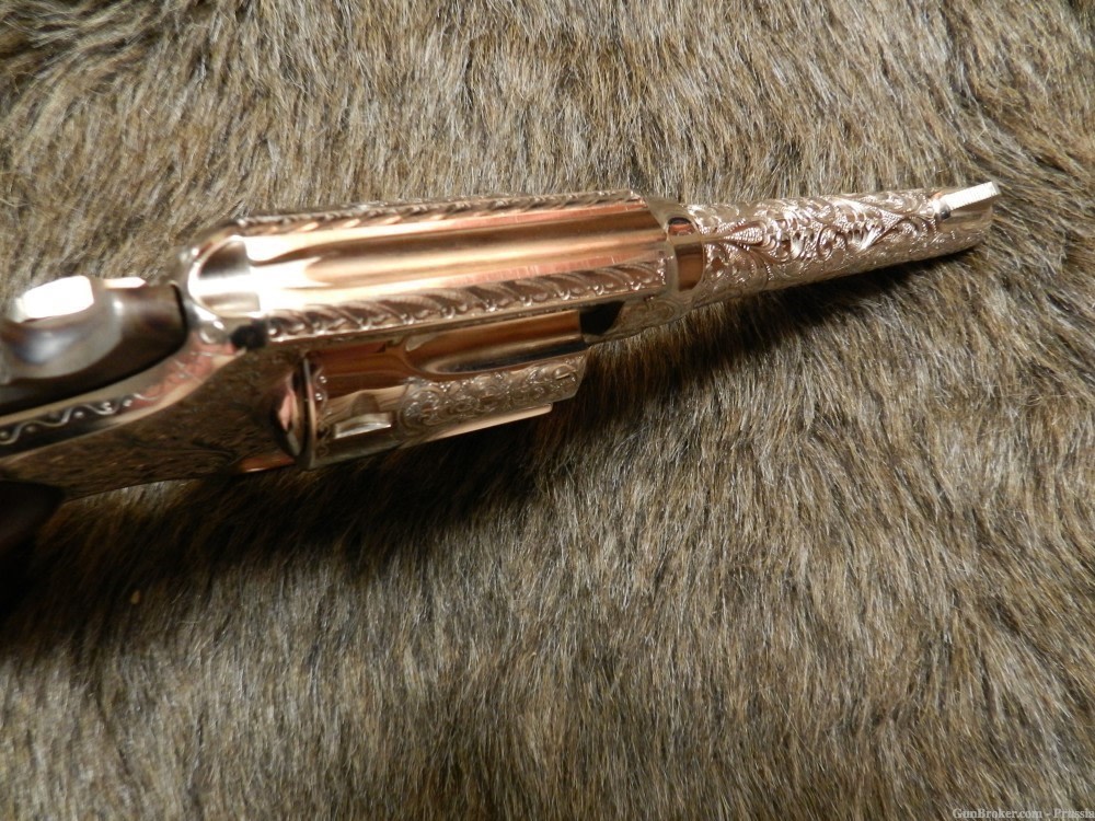 Smith & Wesson Model 45-2 22 Cal 4" Nickel A+ Factory Master Engraved NIB-img-8