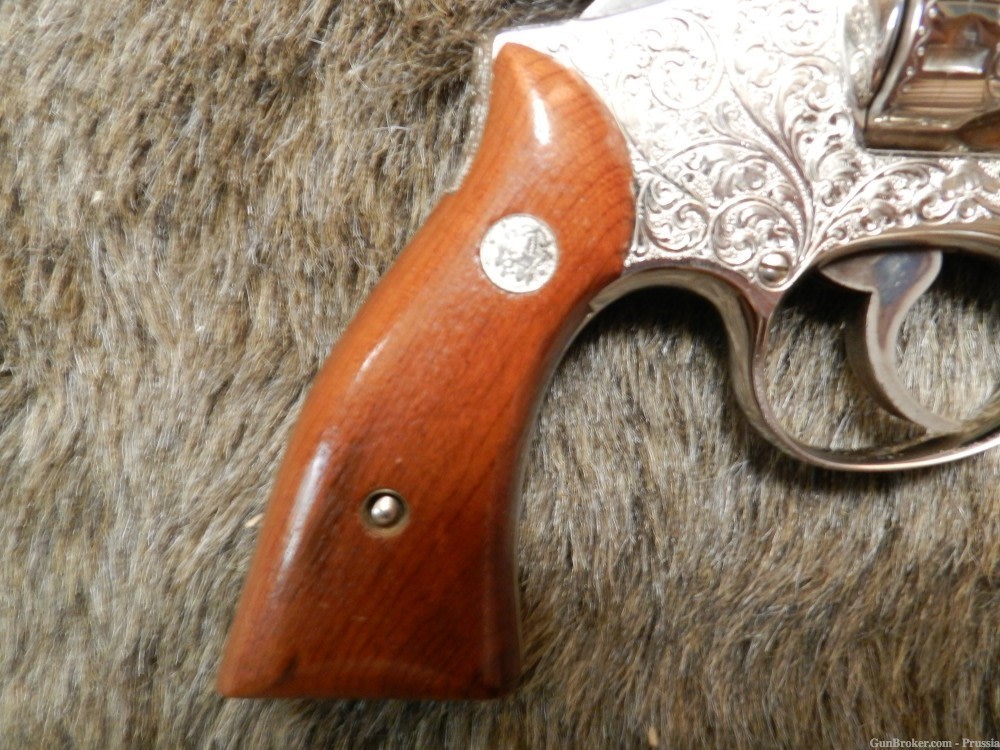 Smith & Wesson Model 45-2 22 Cal 4" Nickel A+ Factory Master Engraved NIB-img-5