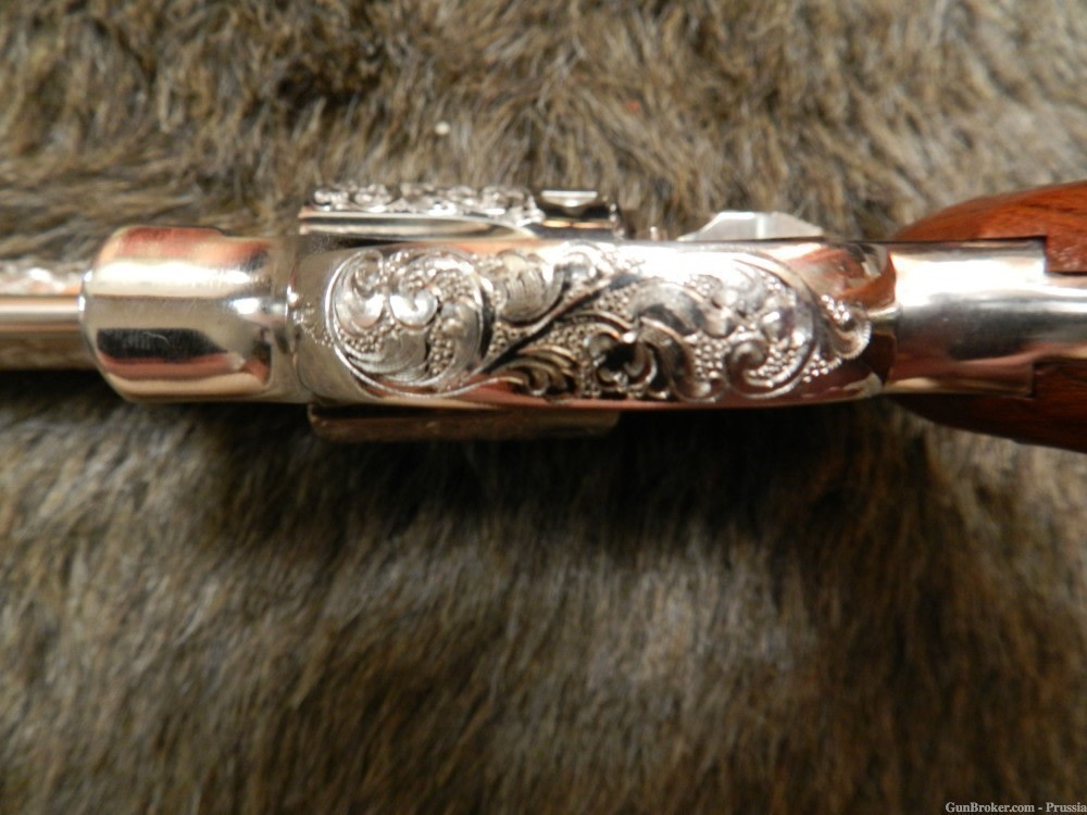 Smith & Wesson Model 45-2 22 Cal 4" Nickel A+ Factory Master Engraved NIB-img-10