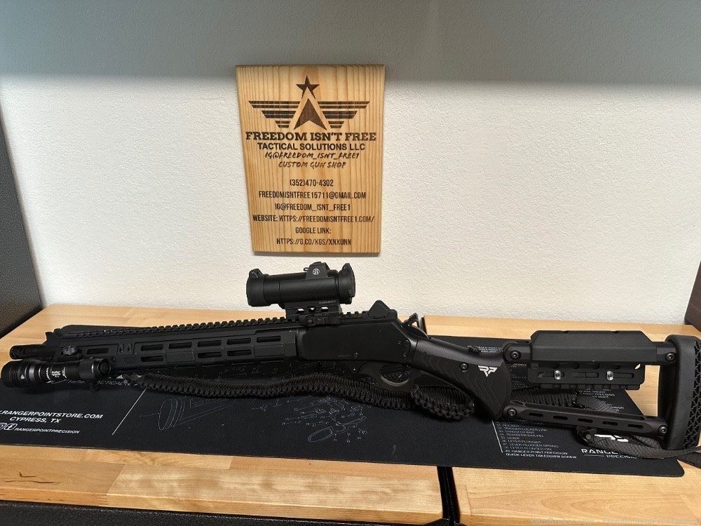  Marlin Dark 1895 45-70 Custom Tactical lever -img-6