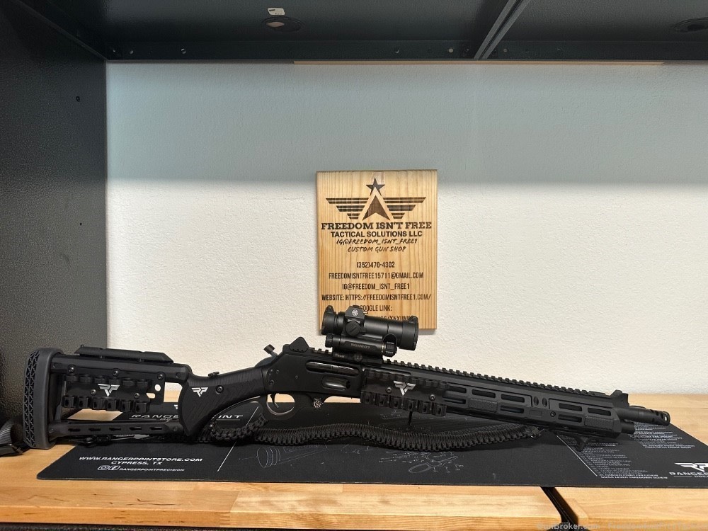  Marlin Dark 1895 45-70 Custom Tactical lever -img-0