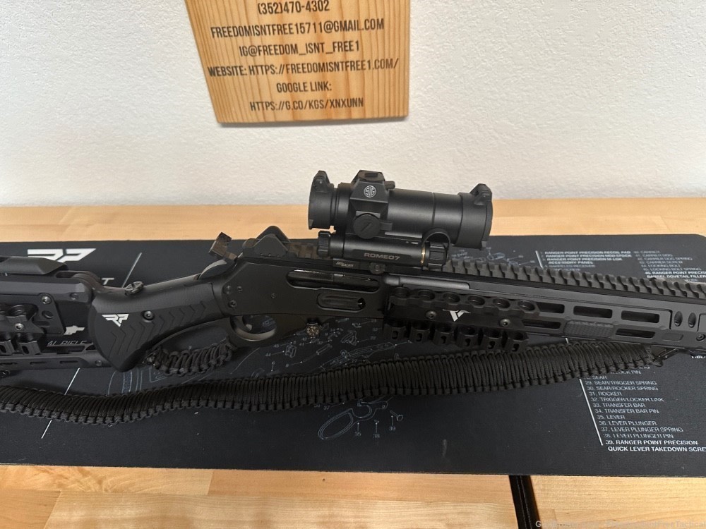  Marlin Dark 1895 45-70 Custom Tactical lever -img-5