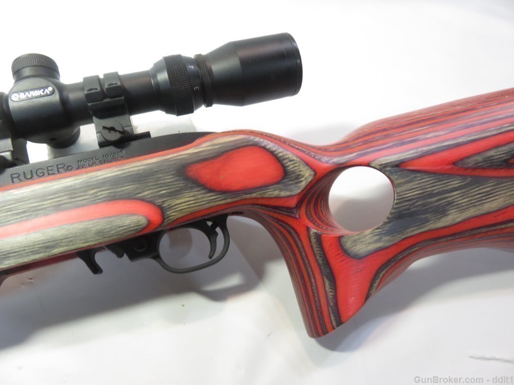 Ruger 10/22 22 LR Stainless Boyds Laminated Stock Barska 3-9x40-img-8