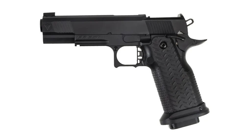 Vudoo Gun Works Priest SDC Ported 1911 9mm RMR Pistol - 5" Black-img-0