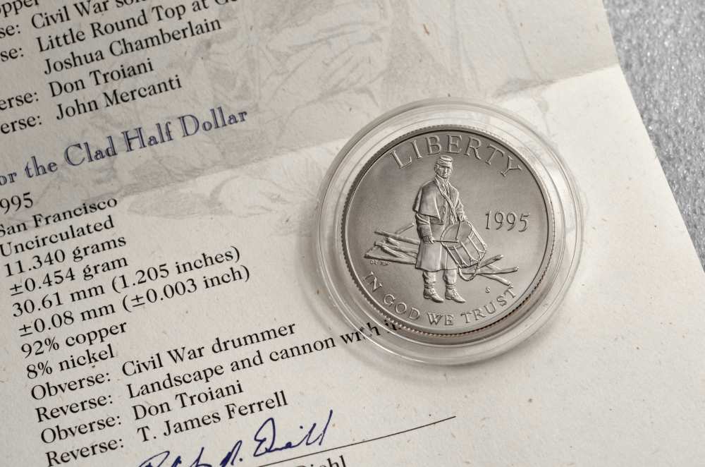 1995 - Civil War Battlefield 2 coin set w/ all OMP-img-3