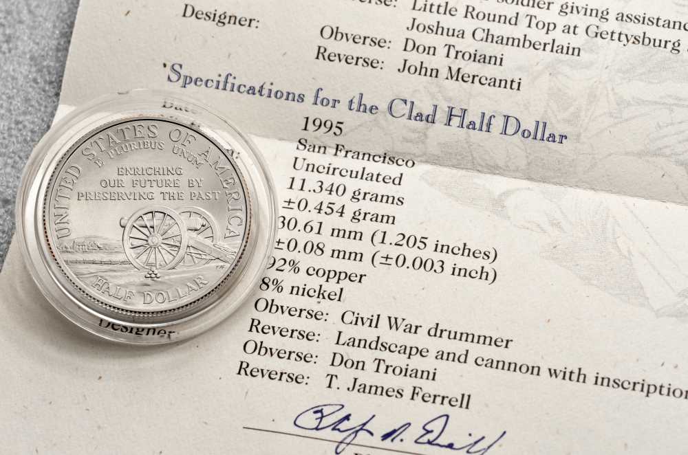 1995 - Civil War Battlefield 2 coin set w/ all OMP-img-4