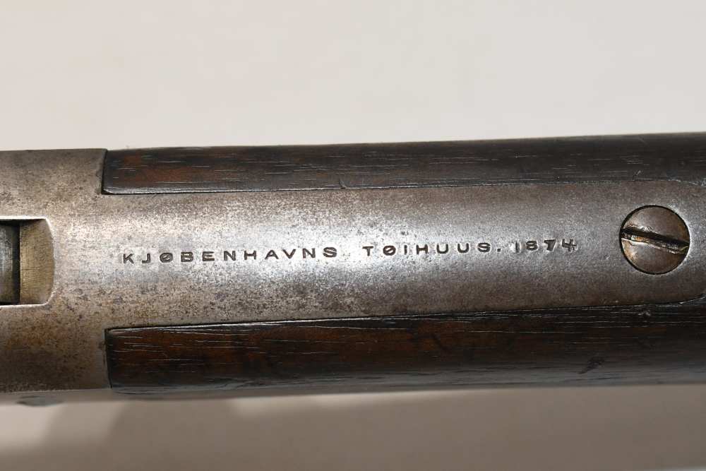 Antique Danish Model 1867/96 Rolling Block Single Shot Rifle 1874 Tang Date-img-25