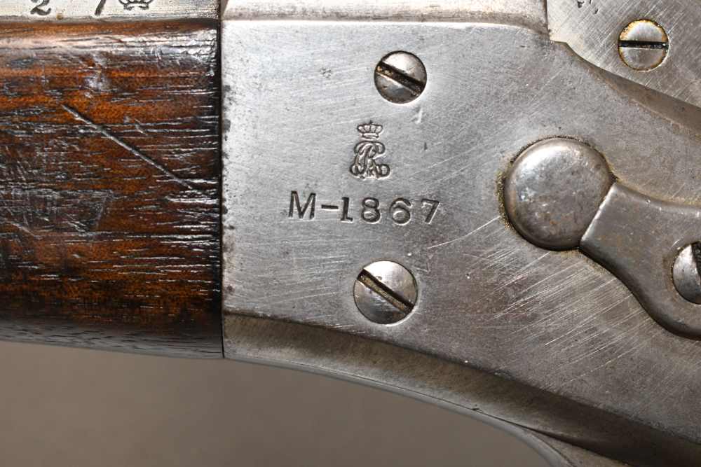 Antique Danish Model 1867/96 Rolling Block Single Shot Rifle 1874 Tang Date-img-23