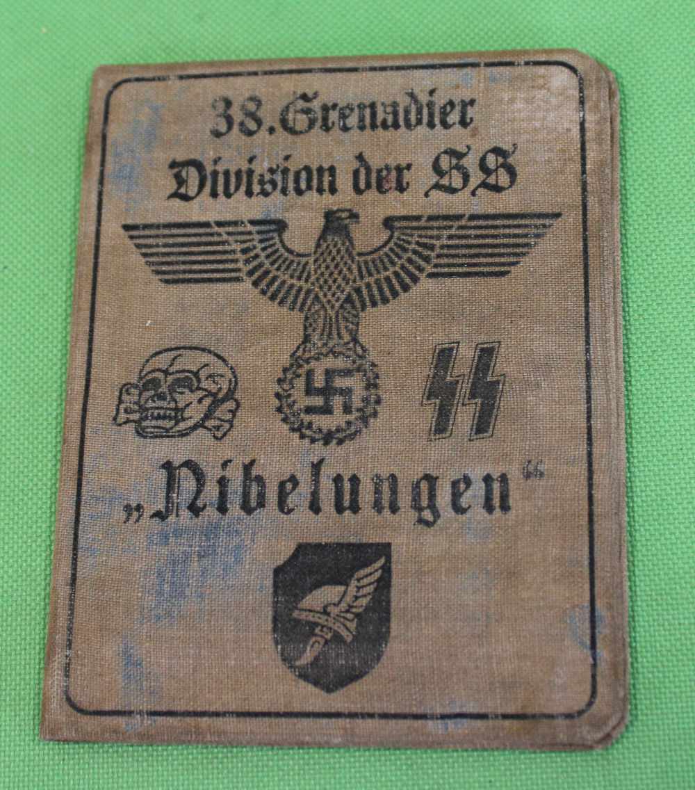 German WWII Waffen SS Officer NIBELUNGEN Identification Booklet FG-img-0