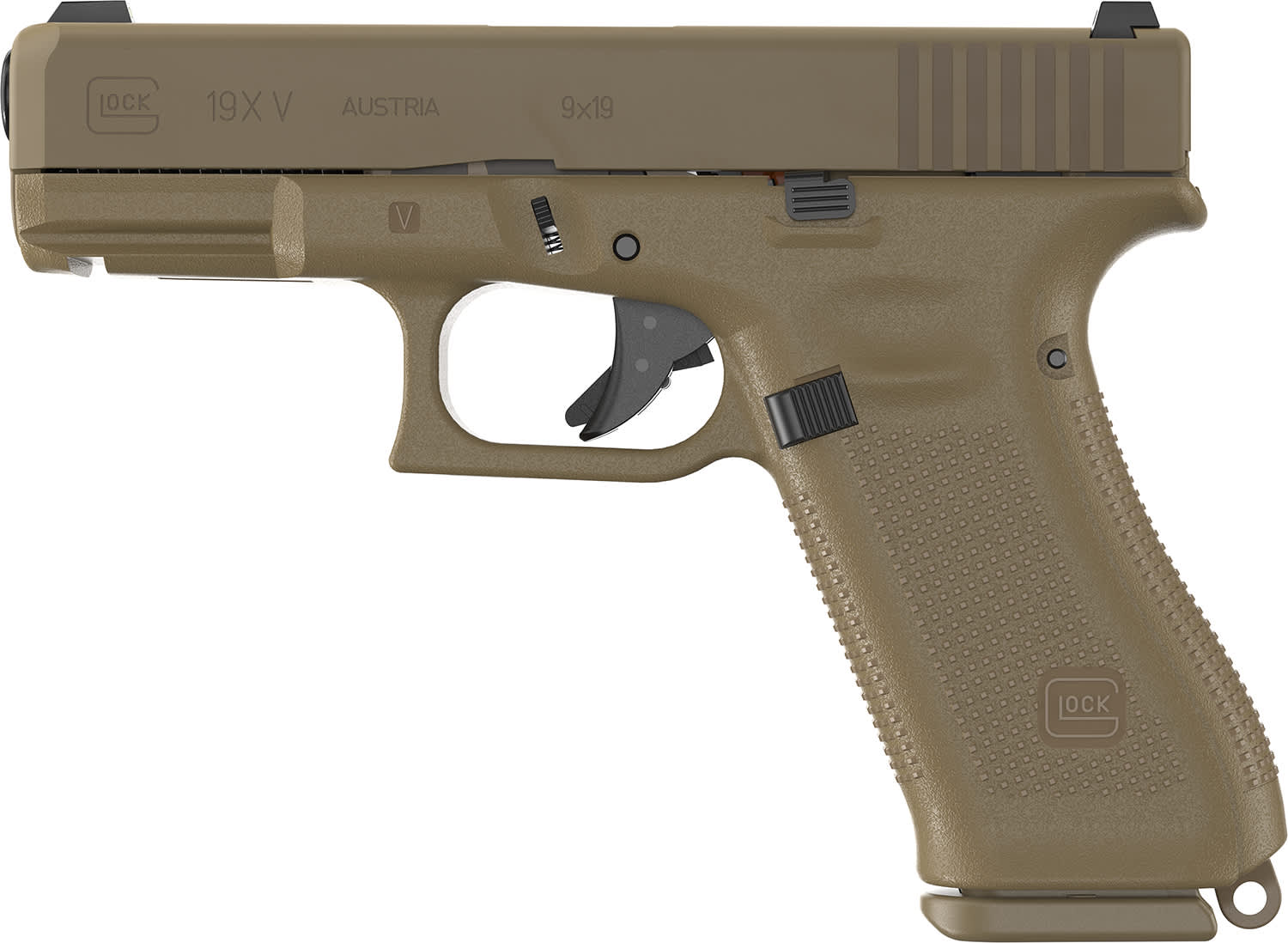 Glock G19X V 9mm Luger Pistol 4.02 Coyote Brown UV1950703X-img-1