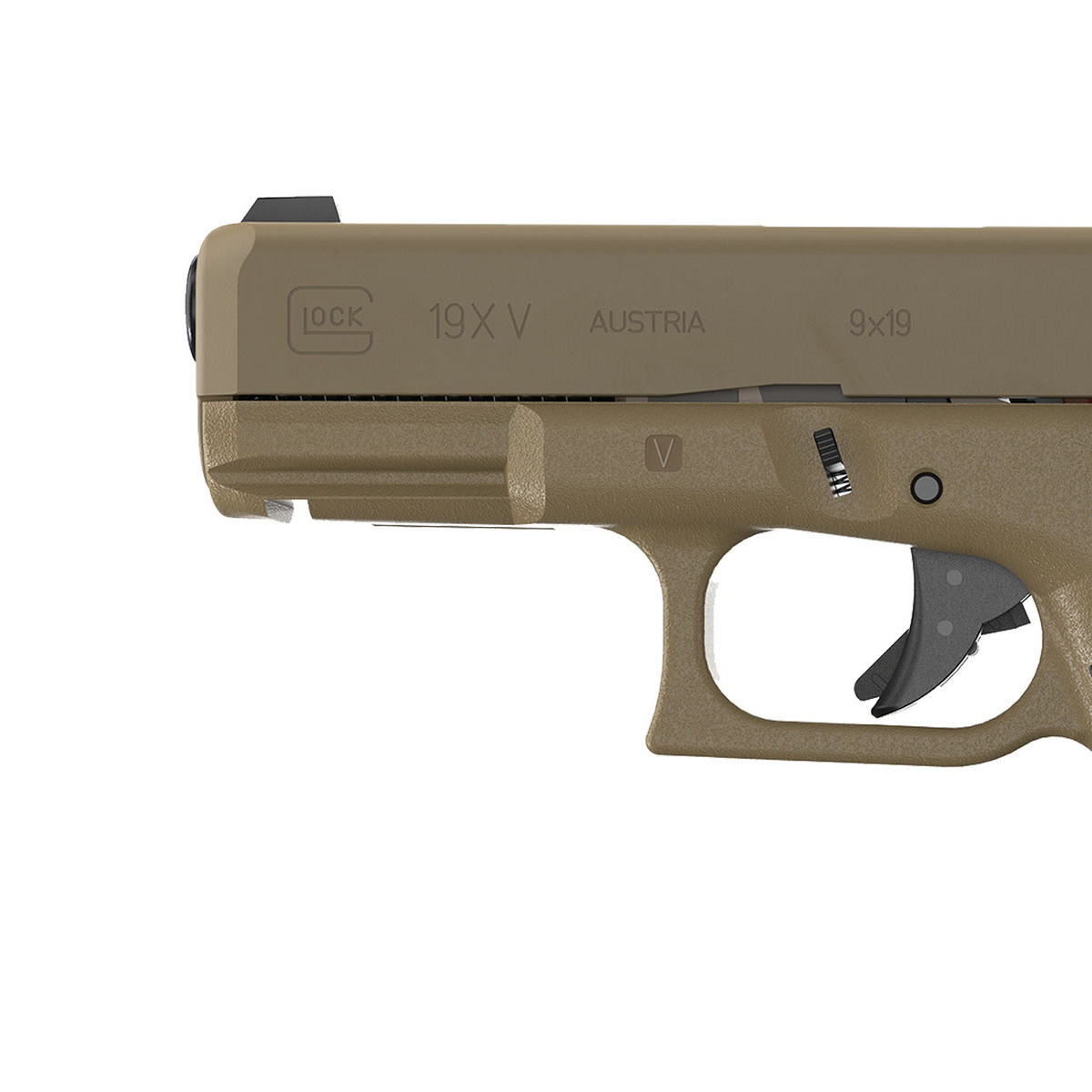 Glock G19X V 9mm Luger Pistol 4.02 Coyote Brown UV1950703X-img-2