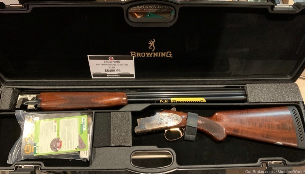 Browning Citori Sideplate GIII 12GA 28" Barrel - Case Hardened - 013622304-img-0