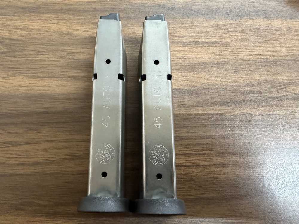 Two (2) Smith & Wesson M&P45 Factory 10-Round Magazines 45ACP-img-3