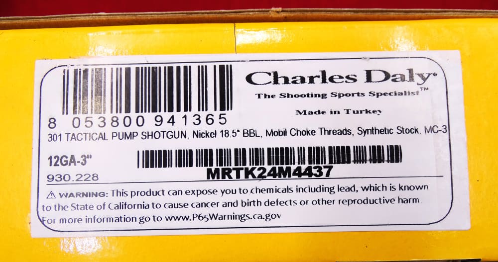 Charles Daly Model 301 Marine Tactical 12ga Shotgun NEW-img-10