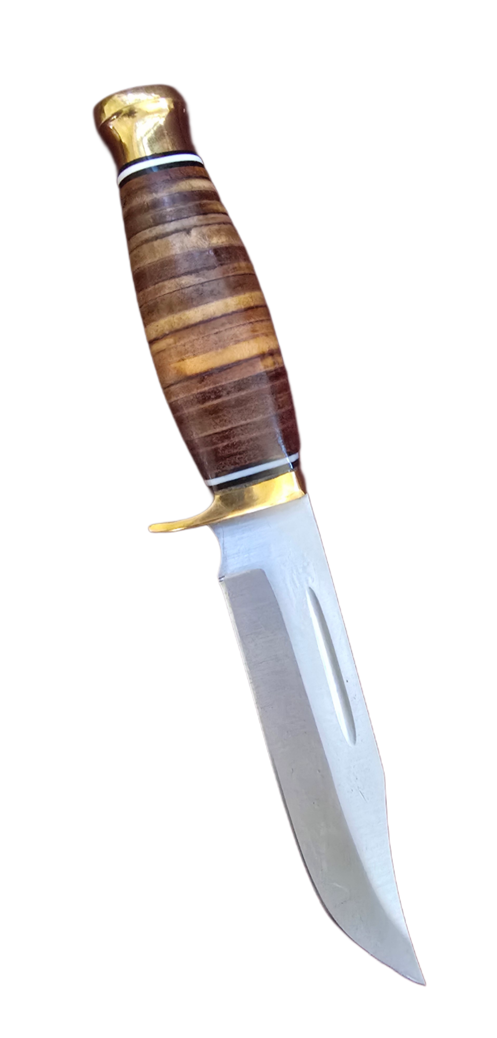 Stainless steel hunting knife with ROSEWOOD handle -img-7