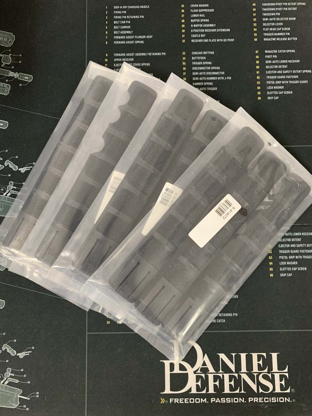HK Picatinny Rail Black Covers (Set OF 3 covers per package)-img-0