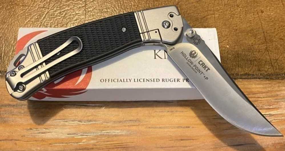 CRKT Ruger Hollow Point +P SS- Folding Pocket Knife-img-0