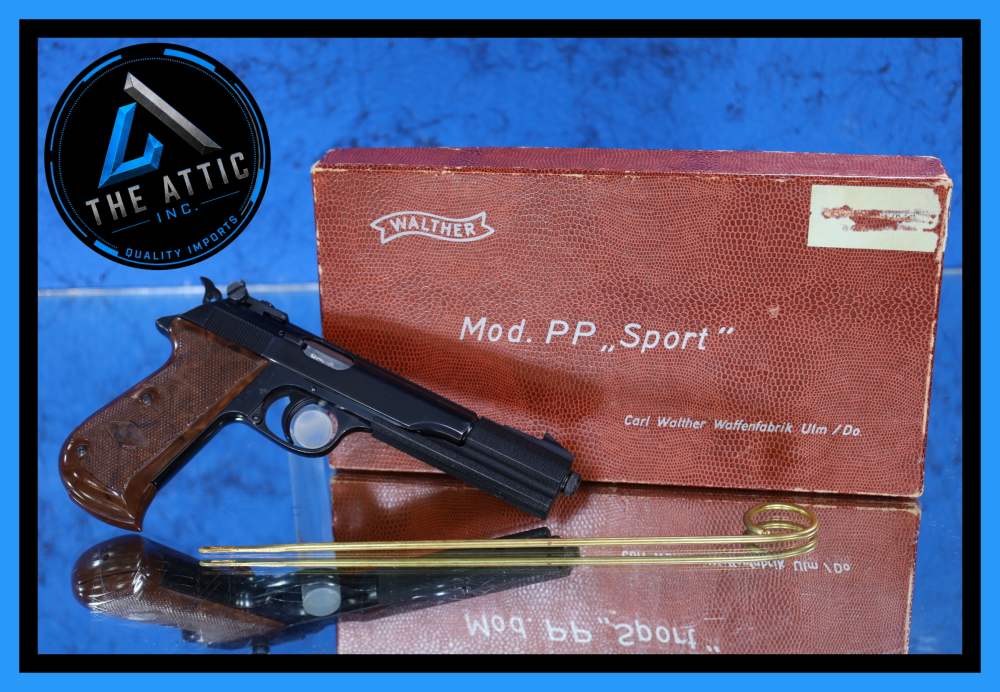 Walther PP Sport 22LR Short Barrel Version With Weight Made in Germany C&R -img-0