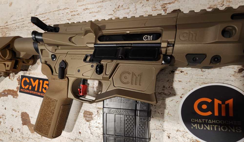 CM15 300 BLK 14.5" P&W to 16" Rifle AR15 M4 FDE Metallic Cerakote-img-4