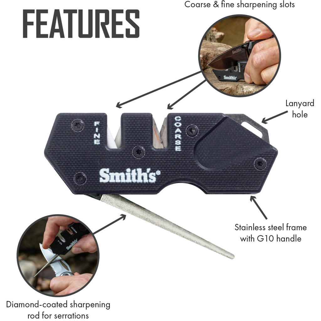 Smiths PP1-Mini Tactical 2-Stage Sharpener Black-img-0
