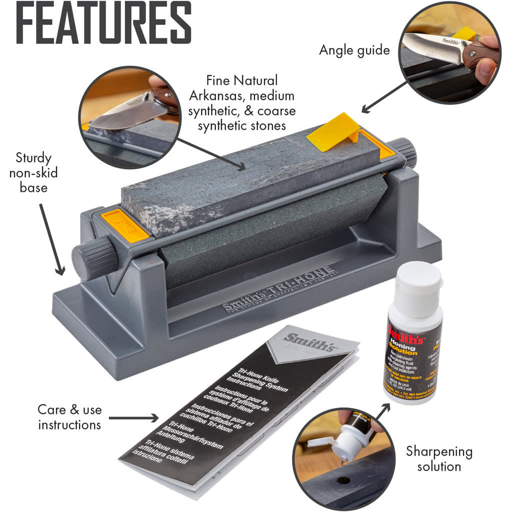Smiths Three Stone Sharpening System 6"-img-0