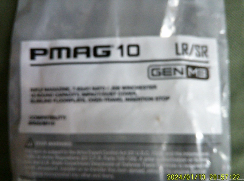 MagPul PMAG 10 LR/SR 7.62x51 Nato 10 round magazine-img-1
