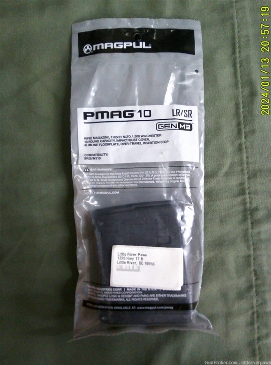 MagPul PMAG 10 LR/SR 7.62x51 Nato 10 round magazine-img-0