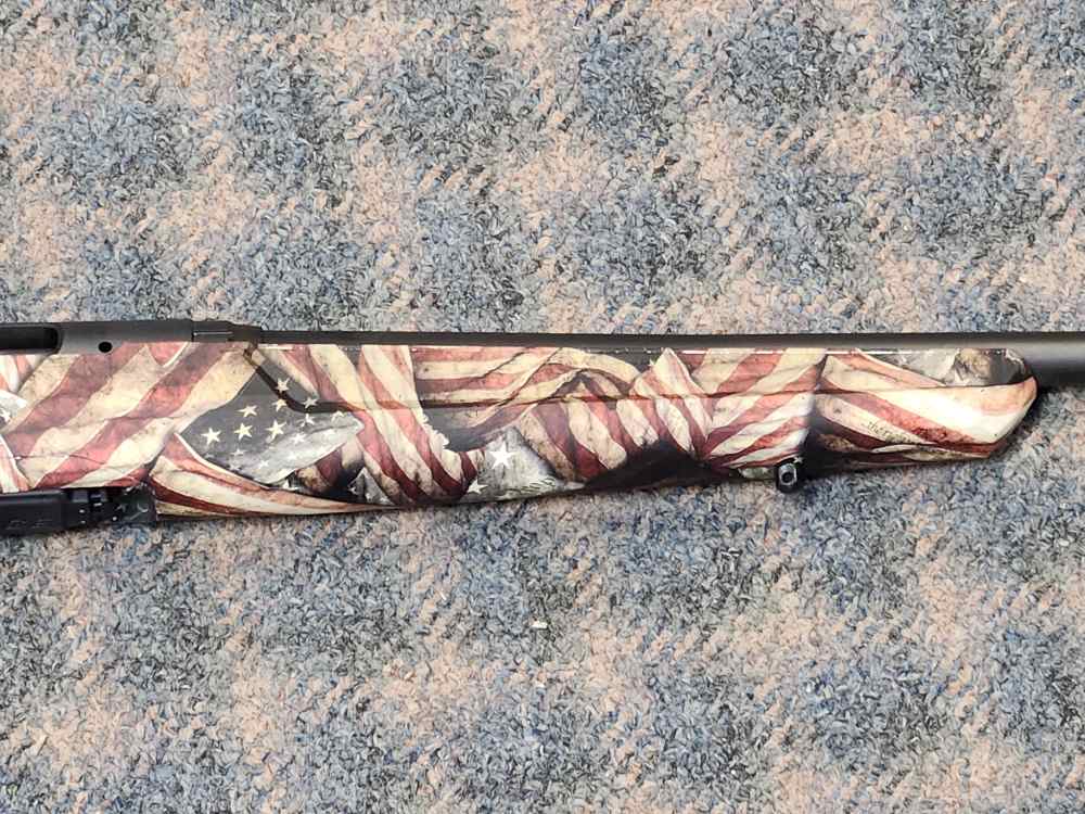 Savage Arms Axis II American Flag 6.5 Creed Bolt 4+1 22" Blue/Black-img-2