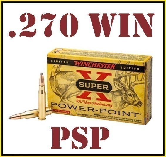 20rds Winchester Super X™ .270 Win 150gr Power-Point JSP X270100 FAST SHIP-img-0