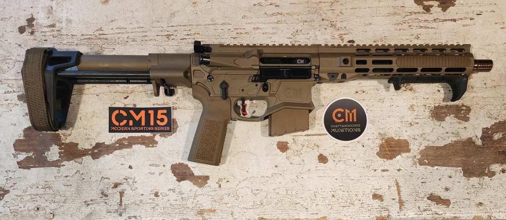 CM15 338 ARC 10" Pistol AR15 M4 338ARC FDE Metallic Cerakote-img-10