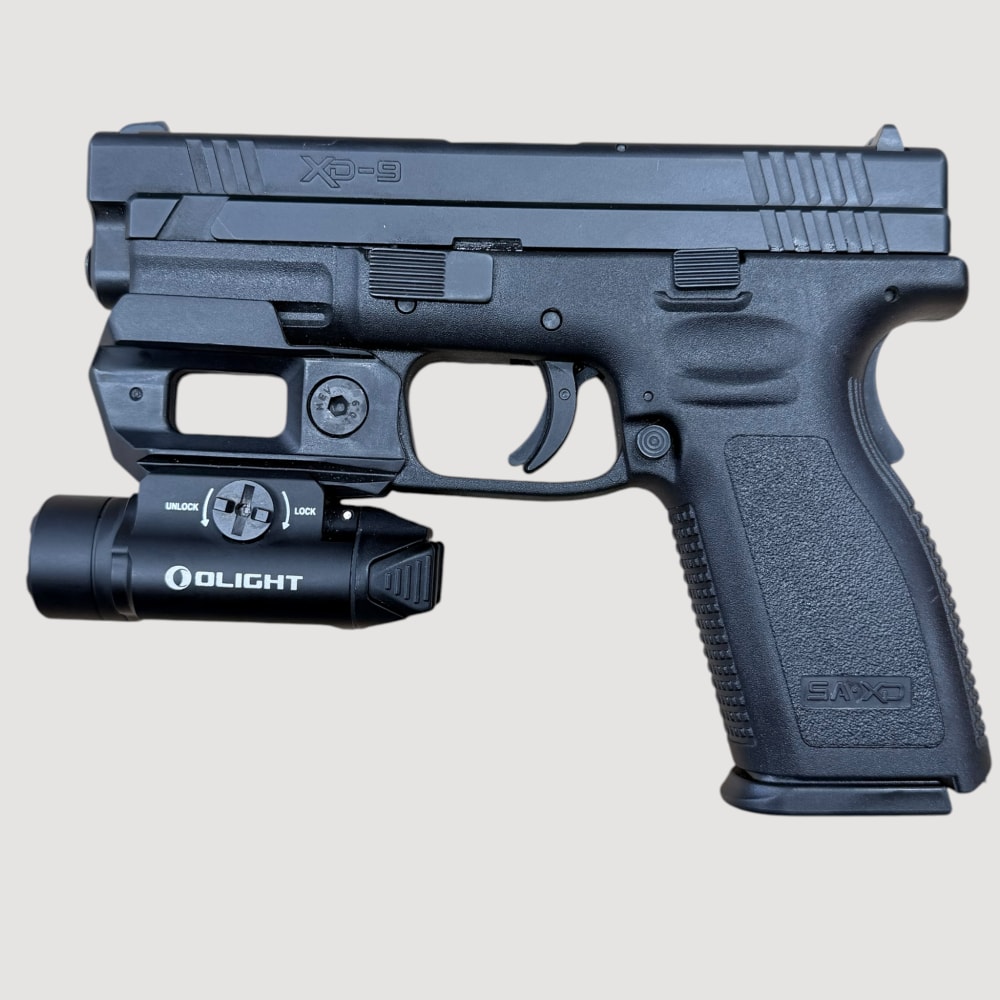 Springfield Armory XD 4" Service Model 9mm w/ Olight PL-3S & 3 Magazines-img-1