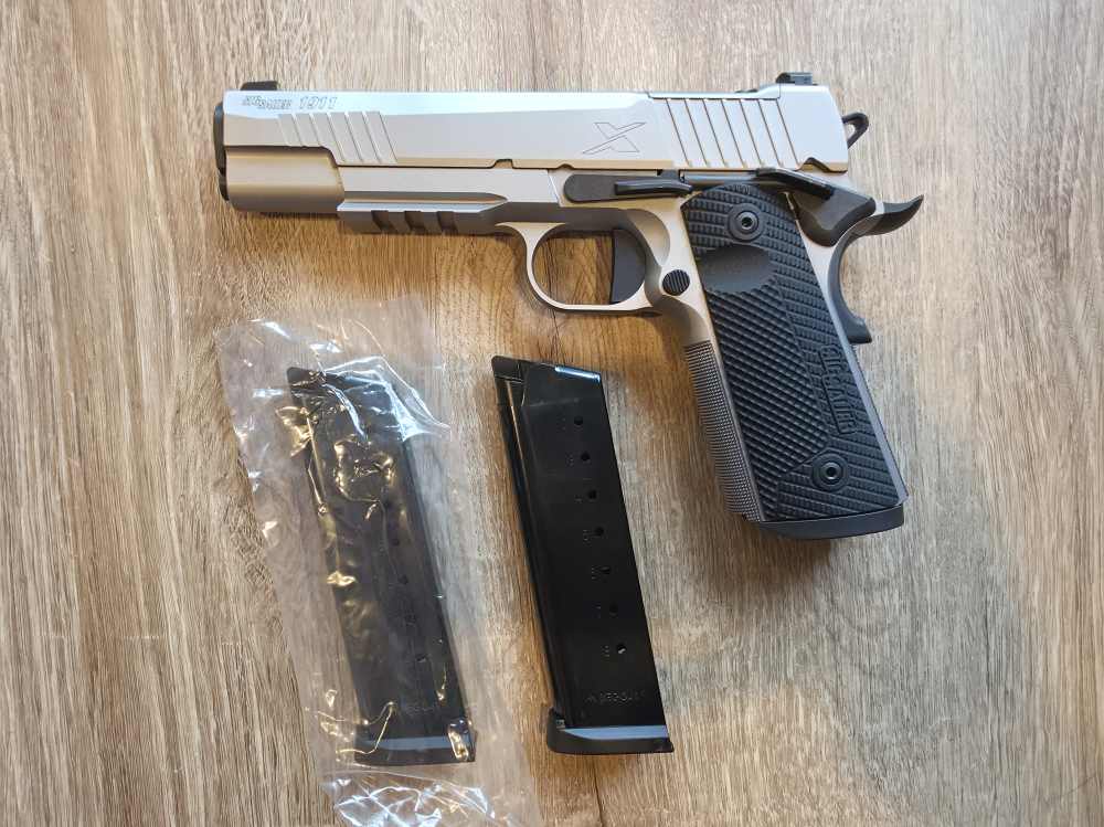 Sig Sauer 1911-X Full 5" .45 ACP Optics Ready 2x8rd NS Like New In Box LNIB-img-3