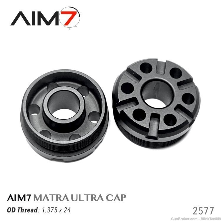 Aim7 Flash Hider Front Cap for SILENCER , MATRA ULTRA 1.375X24-img-2